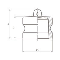 フローバル プロスタイルツール（PROSTYLETOOL） アルミ製レバーカップ ダストプラグ 1" KLDP-082 1個（直送品）