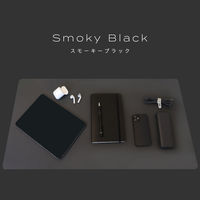 MOTTERU マウス操作も可能 耐久性・耐熱性・耐水性に優れたデスクマット スモーキーブラック MOT-DESKMAT-BK 1個