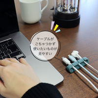 MOTTERU シリコン製ソフトタッチケーブルクリップ sofumo ペールカラー MOT-CBCLIP02-PL 1個