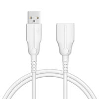 オウルテック 手持ちのUSBケーブルを手軽に延長 断線に強いUSB延長ケーブル 2m ホワイト OWL-CBKE20-WH 1個