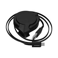 オウルテック 片引き巻取り式 Type-A Type-Cケーブル ブラック 75cm OWL-CBKRPAC75-BK 1個