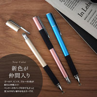 オウルテック 導電繊維とクリアなディスク型ペン先どちらも使える タッチペン シャンパンゴールド OWL-TPSE02-CG 1個