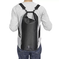 オウルテック アウトドアマリンスポーツに最適WATERPROOF DRYBAG20Lブラック OWL-WPBAG03-BK 1個