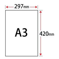 日本紙パルプ商事 コースター用紙 「ホワイト」 1mm A3サイズ:400枚 000-9949 1箱（直送品）