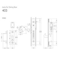 ウエスト WEST 403ーH0105 戸先鎌錠 BS20.5 55514202 1個（直送品）