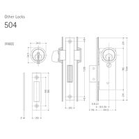 ウエスト WEST 504ーV0405 本締錠 BS29 55513031 1個（直送品）