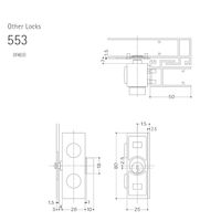 ウエスト WEST 553ーX0307ーBT 補助外締錠 55514302 1個（直送品）
