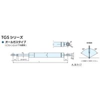 TSB ガススプリング TGS365ー120ー100ーB 1セット(5個)（直送品）