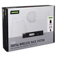 SHURE ハーフラック型受信機付ラベリア・ワイヤレスシステム GLXD14R+J/85-Z2 １セット(１台＋１個)（直送品）