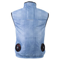 【ファン付きウェア】コーコス信岡 風ダウン ボルトクール ベスト 服のみ ブルー M G5229 1着