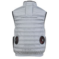 【アウトレット】【ファン付きウェア】コーコス信岡 風ダウン ボルトクール ベスト 服のみ ネイビー LL G7729 1着