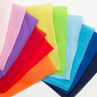 コスモテキスタイル 生地 オーガンジー 無地 ポリエステル100% 約122cm幅×1mカット col.175 パープル DDD391（直送品）