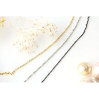 日本紐釦貿易 細身ネックレスチェーン 3mの切売カット 径線0.25mm 内径約0.45mm シルバー KH106（直送品）