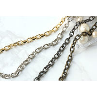 日本紐釦貿易 チェーン 2mの切売カット 内径約5mm 径線約1.5mm ブラックニッケル KH71（直送品）