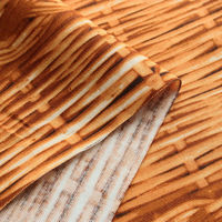 日本紐釦貿易 オックスプリント生地　籠柄　茶　3mカット　MI39403-1-3M　約巾110cm×3mカット（直送品）