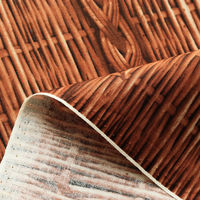 日本紐釦貿易 オックスプリント生地　籠柄　濃茶　3mカット　MI39403-2-3M　約巾110cm×3mカット（直送品）