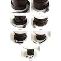 日本紐釦貿易 本革 ヌメ革テープ 5mm巾×3m切売カット col.8赤 MTLS1005-8-3M（直送品）