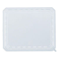 弁当容器 エコフク18号(Y-25) 本体黒・蓋透明 セット 400枚(50枚×8) 8YO01-01（直送品）