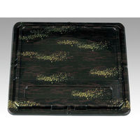 アヅミ産業 仕出弁当 T-104B (蓋木目)会席膳セット 200枚(20枚×10) 905029 1ケース(200枚入(20枚×10袋))（直送品）