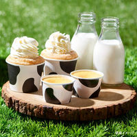 菓子容器 ND-50FCL(38H)両面PET 牛柄 伊藤景パック　2000枚(100枚×20) 9100184　伊藤景パック産業（直送品）