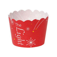 菓子容器 NP-6F(50H) ライト赤 伊藤景パック　2500枚(100枚×25) 9133198　伊藤景パック産業（直送品）