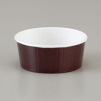 菓子容器 ND-75FCL ダークブラウン 伊藤景パック　1500枚(100枚×15) 9135920　伊藤景パック産業（直送品）