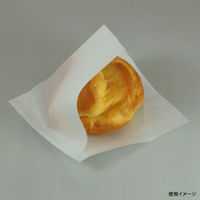 バーガー袋 ふわふわバーガー袋(白) 150角 4000枚(100枚×40) B18596 1ケース(4000枚入(100枚×40袋))（直送品）