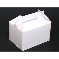 ヤマニパッケージ ケーキ箱 DE-16 ショートホワイト #5 300枚(50枚×6) 1ケース(300枚入(50枚×6袋))（直送品）