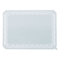 アヅミ産業 弁当容器 EW-500 本体・蓋透明セット 400枚(50枚×8) EW500S 1ケース(400枚入(50枚×8袋))（直送品）