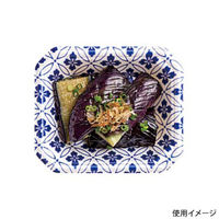 温惣菜・軽食トレー YJ-13-11F さな青　3000枚(50枚×60) FLGX091　リスパック（直送品）