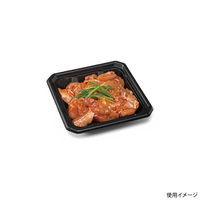 レンジ調理トレー バイオ食悦 15-15B 黒 リスパック　1200枚(100枚×12) FPPF591（直送品）