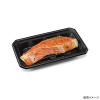 レンジ調理トレー バイオ食悦 20-12B 黒 リスパック　600枚(100枚×6) FPPF581（直送品）