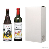 ヤマニパッケージ 贈答箱 K-1039 パーム・ボトル2本入筒式 100枚(25枚×4) 1ケース(100枚入(25枚×4袋))（直送品）