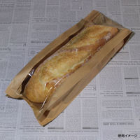 バケット袋 窓付フランスパン袋 120×600 500枚(50枚×10) PP000044 1ケース(500枚入(50枚×10袋))（直送品）