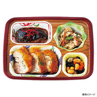 アヅミ産業 弁当容器 T-26-C 本体 なごみ 900枚(50枚×18) T26MC 1ケース(900枚入(50枚×18袋))（直送品）