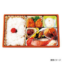 弁当容器 T-90-60-F 本体 花木目 600枚(50枚×12) T90-60MF-2 1ケース(600枚入(50枚×12袋))（直送品）