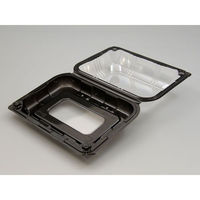 デンカポリマー フードパック OP-173穴有 黒窓 800枚(50枚×16) 51533 1ケース(800枚入(50枚×16袋))（直送品）