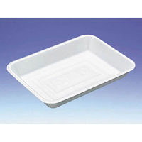 デンカポリマー トレー G-100 白 600枚(50枚×12) 24000 1ケース(600枚入(50枚×12袋))（直送品）