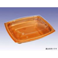 デンカポリマー 惣菜容器　夢デリ10本体 木目新　1000枚(50枚×20) 44363（直送品）