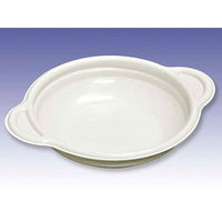 デンカポリマー スープ・麺容器　パルフェ180 浅平底本体 ホワイト　800枚(50枚×16) 41093（直送品）