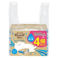 ドライ＆ドライUP 湿気とり 除湿剤 NECO ねこ 1000ml 1セット（4個入×3パック） 白元アース