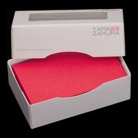 山櫻 名刺 C061 赤 4号名刺 100枚入 20125566 1箱