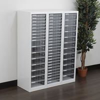 【軒先渡し】ナカバヤシ アバンテV2 フロアケース 浅8段・深8段 幅277×奥行336×高さ1120mm 白 AF-H16　シロ 1台（直送品）