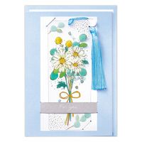 日本ホールマーク 多目的グリーティングカード しおり付き フルリール ブルー 823207 1セット(6枚)（直送品）