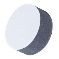 長輝LITETEC スポンジバフ 80mm 10枚入り DSA-11-10 1セット(10枚)（直送品）