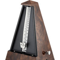 WITTNER ゼンマイ式メトロノーム 855001 ウォルナット調 ベル付き 1個（直送品）