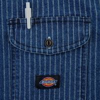 DICKIES D-698   ストレッチウォバッシュ　シャツジャケット Ｓ ライトインディゴ コーコス信岡 1着（直送品）