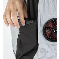 VOLTCOOL G-7729  ボルトクール　風ダウンベスト ４Ｌ モクグレー コーコス信岡 1着（直送品）