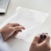 リヒトラブ かんたん検印ホルダー A4 乳白 F3435-1 3組（直送品）