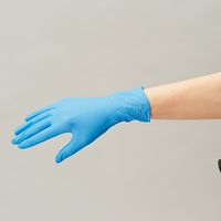 オカモト 854B-SS 衛生思いのニトリルライト手袋 ブルー粉無 4547691776815 1箱(100枚)